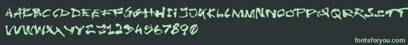 fuente UndergrungeTornadoDemo – Fuentes Verdes Sobre Fondo Negro