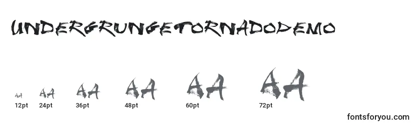Размеры шрифта UndergrungeTornadoDemo