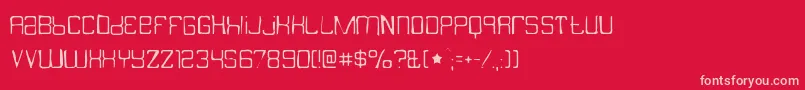Butterbellygaunt Font – Pink Fonts on Red Background