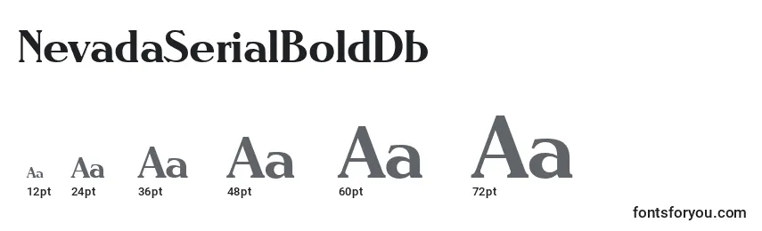 NevadaSerialBoldDb Font Sizes