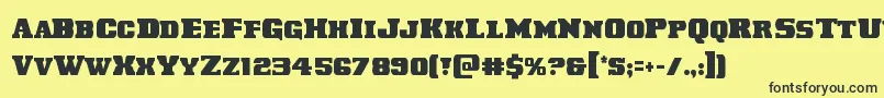 Laredotrailcond Font – Black Fonts on Yellow Background