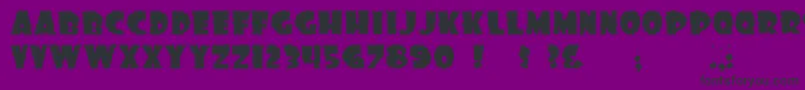 Dssonof Font – Black Fonts on Purple Background