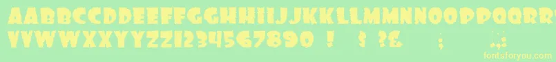 Más sobre la fuente Dssonof fuente Dssonof – Fuentes Amarillas Sobre Fondo Verde