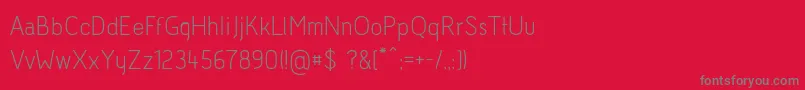 Acid Font – Gray Fonts on Red Background