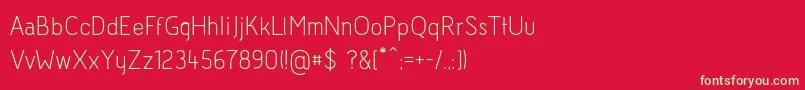 Acid Font – Green Fonts on Red Background