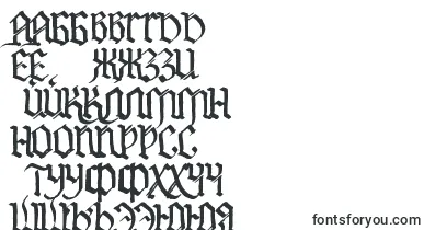 PaintItGothRus font – tajik Fonts