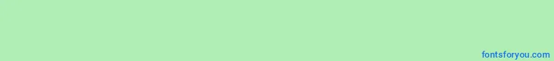 フォントPaintItGothRus – 青い文字は緑の背景です。