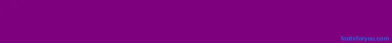 フォントPaintItGothRus – 紫色の背景に青い文字