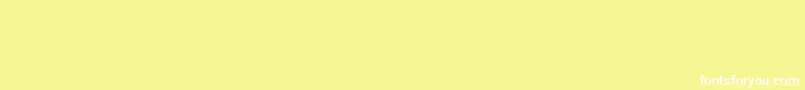 Fonte PaintItGothRus – fontes brancas em um fundo amarelo