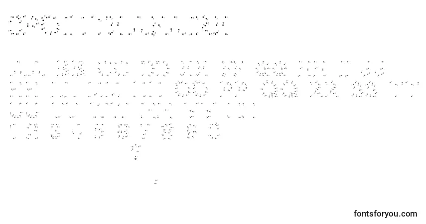 Czcionka 0pointeAfaire – alfabet, cyfry, specjalne znaki