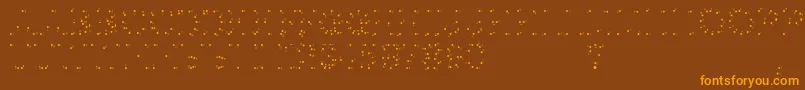 0pointeAfaire Font – Orange Fonts on Brown Background