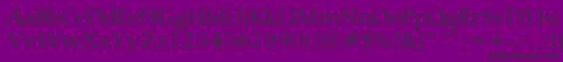 CarminaLightBt Font – Black Fonts on Purple Background