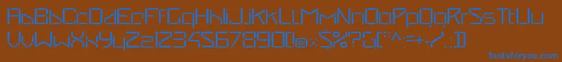StealwerksOpenfine Font – Blue Fonts on Brown Background