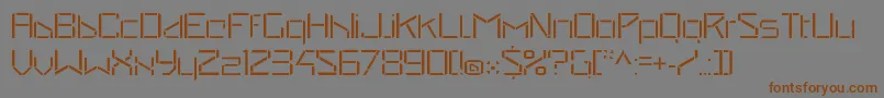 Czcionka StealwerksOpenfine – brązowe czcionki na szarym tle