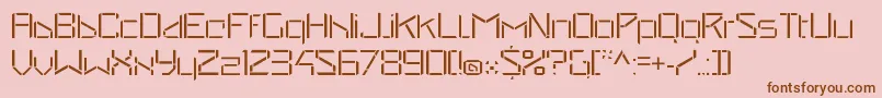 StealwerksOpenfine Font – Brown Fonts on Pink Background