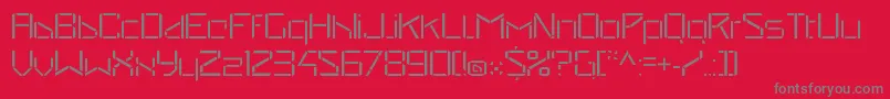 Czcionka StealwerksOpenfine – szare czcionki na czerwonym tle