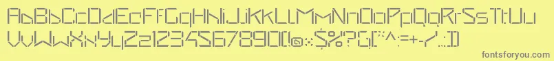 StealwerksOpenfine Font – Gray Fonts on Yellow Background