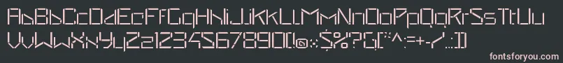 Więcej informacji o czcionce StealwerksOpenfine Czcionka StealwerksOpenfine – różowe czcionki na czarnym tle