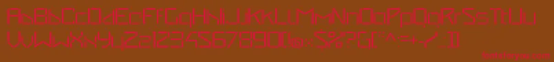 StealwerksOpenfine Font – Red Fonts on Brown Background