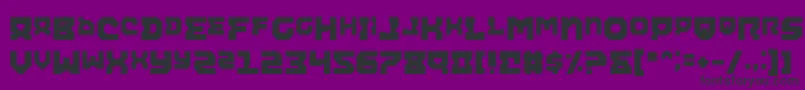 AiracobraAlt Font – Black Fonts on Purple Background