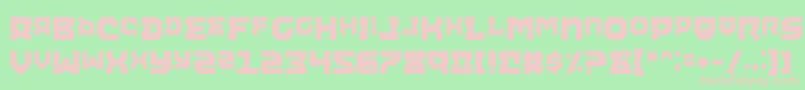 AiracobraAlt Font – Pink Fonts on Green Background