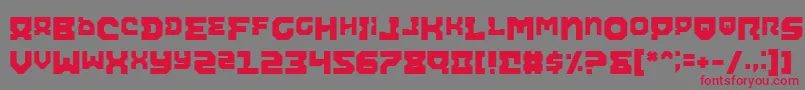 AiracobraAlt Font – Red Fonts on Gray Background