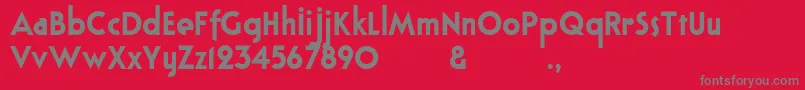 Bloxhallsample Font – Gray Fonts on Red Background
