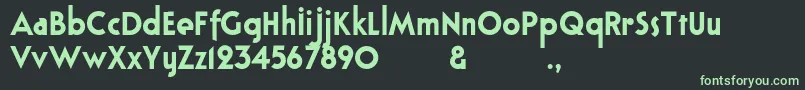 フォントBloxhallsample – 黒い背景に緑の文字