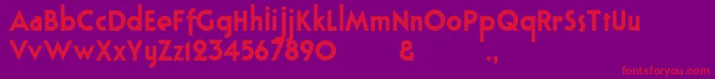 Bloxhallsample Font – Red Fonts on Purple Background