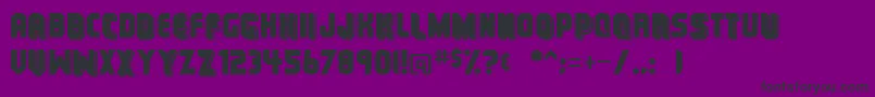 Municipal Font – Black Fonts on Purple Background