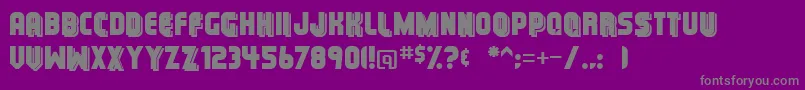 Municipal Font – Gray Fonts on Purple Background