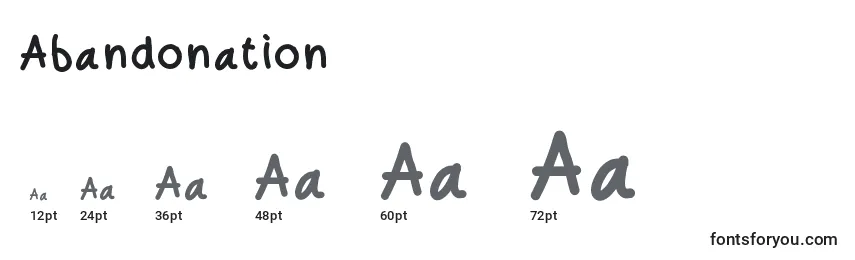 Abandonation Font Sizes