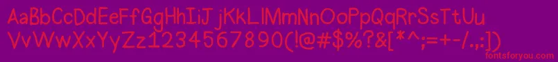 Halogen Font – Red Fonts on Purple Background