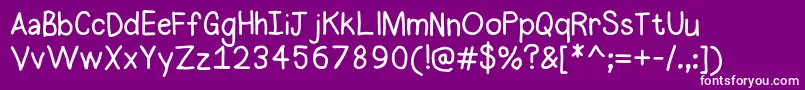 Halogen Font – White Fonts on Purple Background