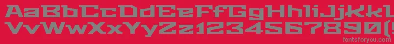 StalinistOne Font – Gray Fonts on Red Background