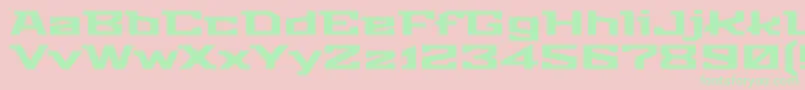 StalinistOne Font – Green Fonts on Pink Background