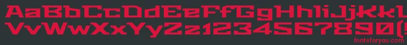 StalinistOne Font – Red Fonts on Black Background