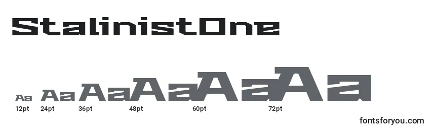 StalinistOne Font Sizes