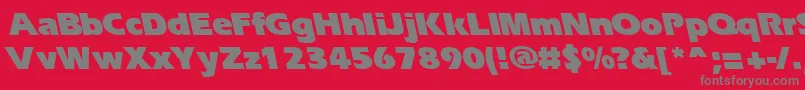 ErgoeblackbsRegular Font – Gray Fonts on Red Background