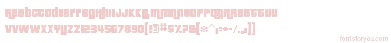 フォントPricedownRus – ピンクのフォント