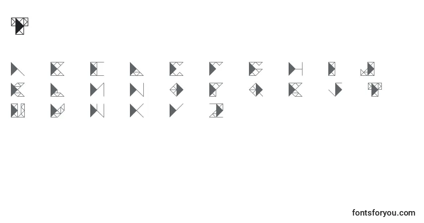 Trianglefutura (106543)フォント–アルファベット、数字、特殊文字
