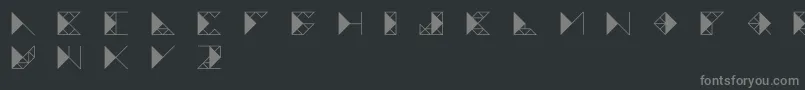 fuente Trianglefutura – Fuentes Grises Sobre Fondo Negro
