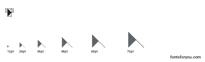 Размеры шрифта Trianglefutura (106543)