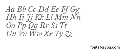 Review of the BaskervilleTenProItalic Font