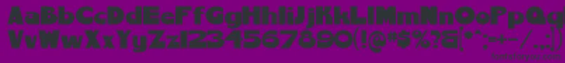 ChemyretroV01 Font – Black Fonts on Purple Background