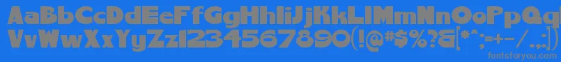 Saiba mais sobre a fonte ChemyretroV01 Fonte ChemyretroV01 – fontes cinzas em um fundo azul