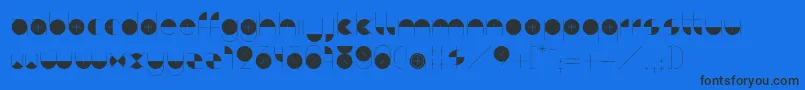 BdAlgebraPlus Font – Black Fonts on Blue Background