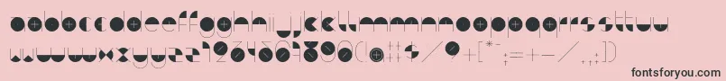 BdAlgebraPlus Font – Black Fonts on Pink Background