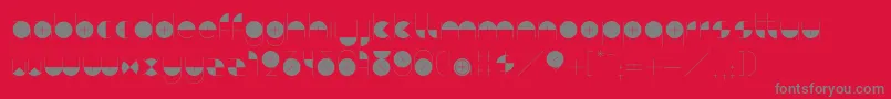 BdAlgebraPlus Font – Gray Fonts on Red Background