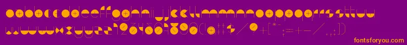 BdAlgebraPlus Font – Orange Fonts on Purple Background